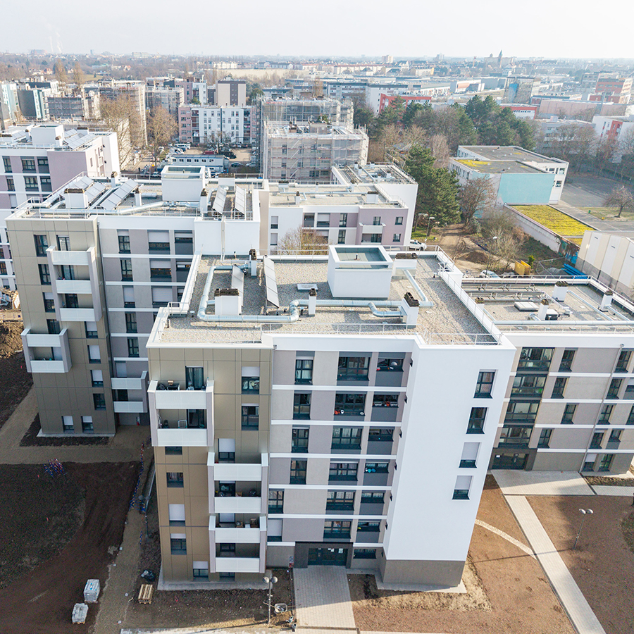 Photo 1 Réhabilitation de 442 logements – Strasbourg (67)