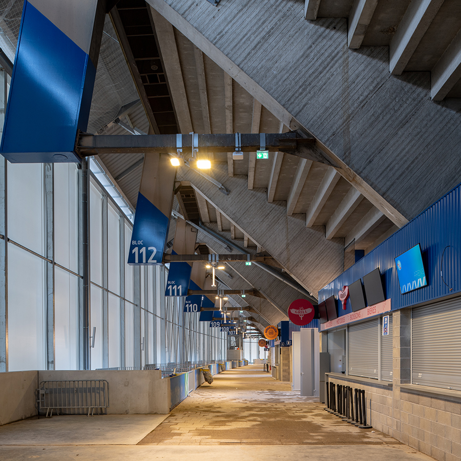 Coursive du stade de la Meinau à Strasbourg